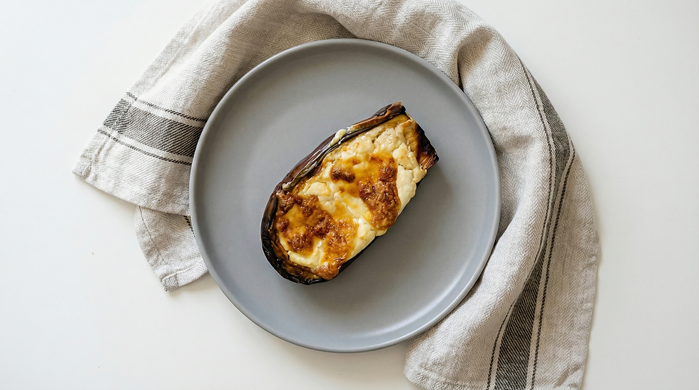 Berenjenas rellenas de carne boloñesa en robot de cocina