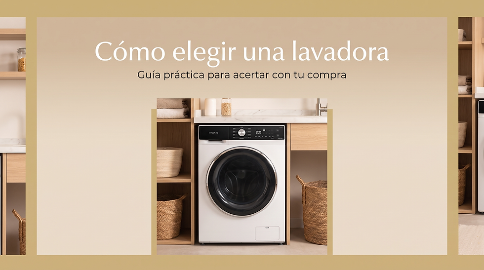 Cómo elegir una lavadora: guía práctica para acertar con tu compra