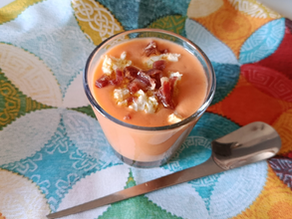 gazpacho de melocotón