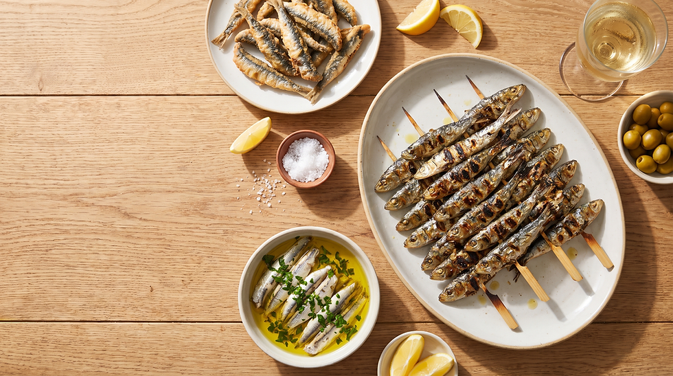 Boquerones y anchoas, el pescado azul del verano