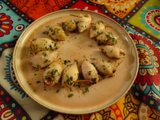 Chipirones al ajillo en freidora de aire