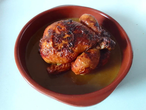 Pollo asado en freidora de aire