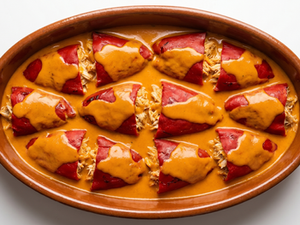 Pimientos del piquillo rellenos de centollo