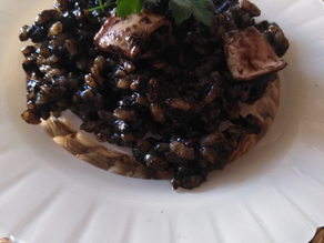 Arroz negro en robot de cocina