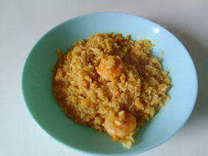 Arroz meloso con langostinos