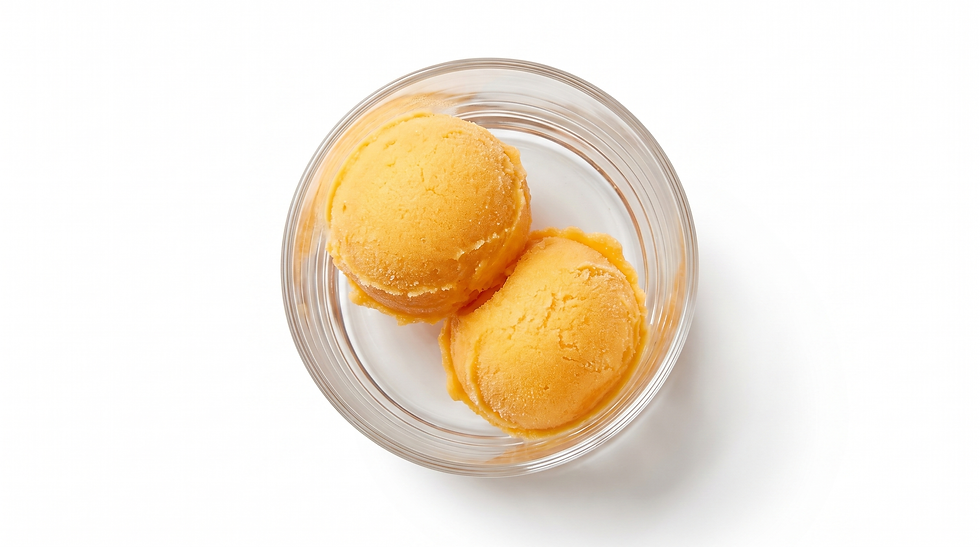 Sorbete de mandarina en robot de cocina