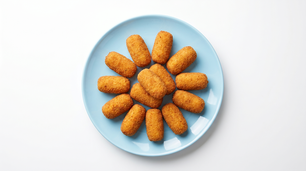 Croquetas de gallina y jamón en robot de cocina