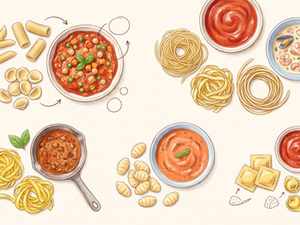 Truco: cada pasta con su salsa