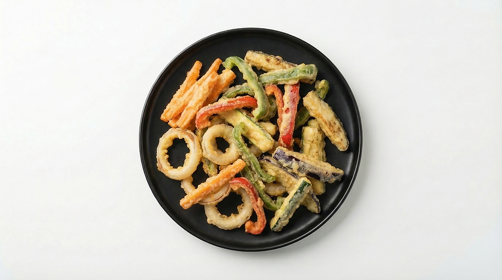 Verduritas en tempura