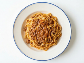 Macarrones a la Tallarines a la boloñesa