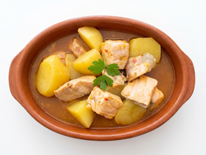 Marmitako de salmón en olla lenta