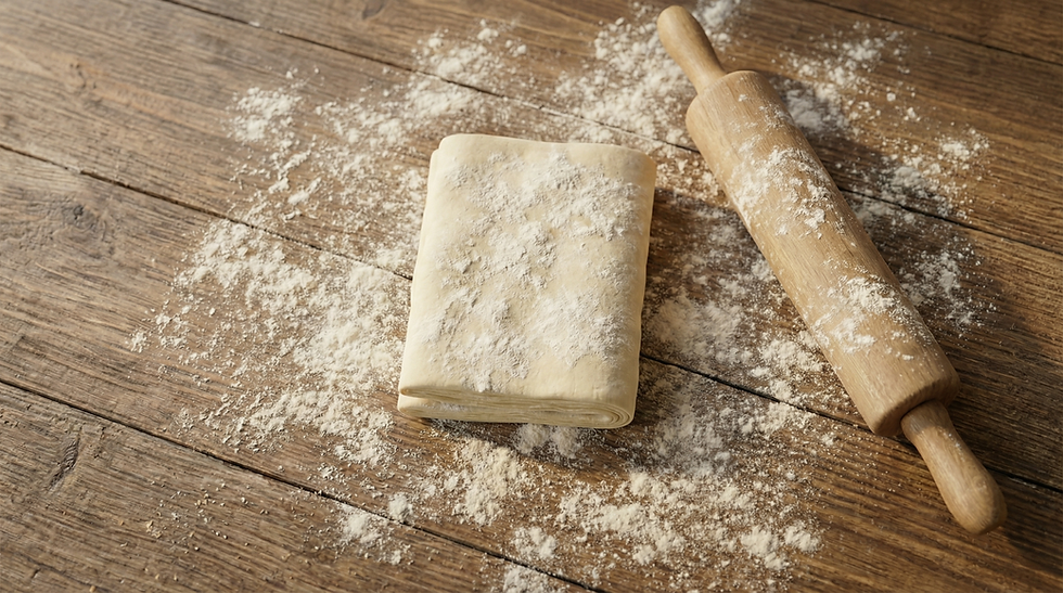 Hojaldre sencillo en robot de cocina