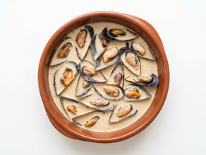 Mejillones a la pimienta negra