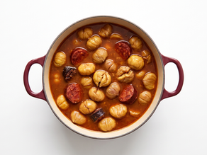Pote de castañas
