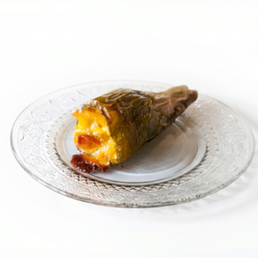 Pimientos rellenos de tortilla de patata en freidora de aire