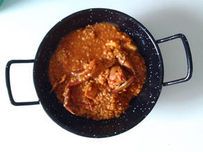 Receta de Arroz meloso con andaricas (nécoras)