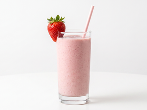 Batido de fresas en robot de cocina