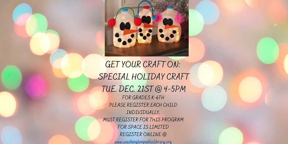 Get Your Craft On: Special Holiday Craft