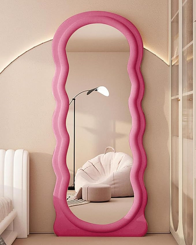 Pink Wavy Mirror