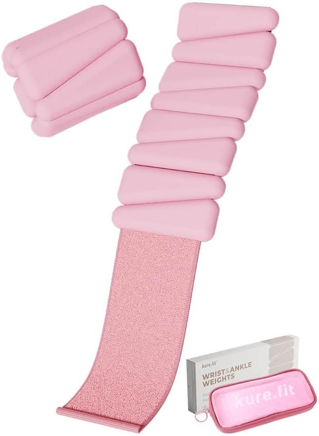 pink adjustable wrist and ankle weights
