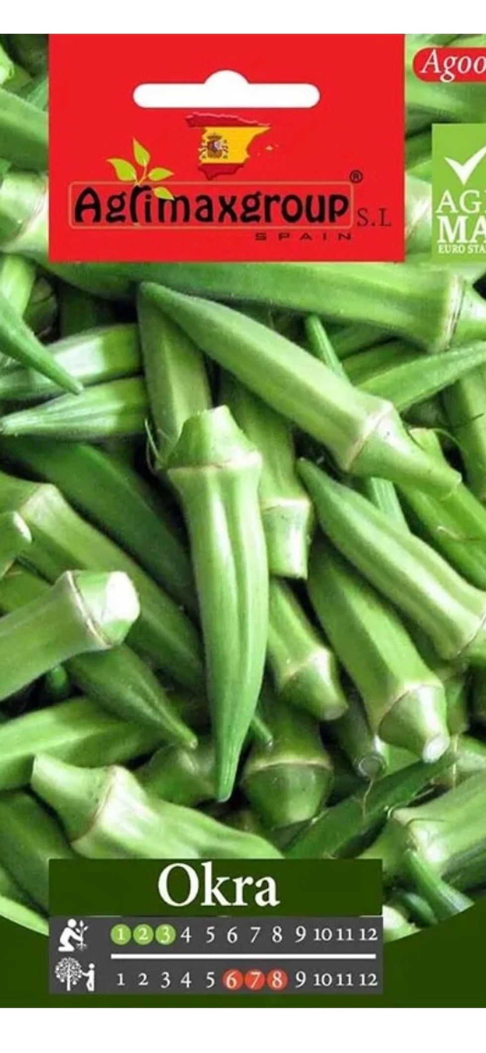 vegetable seeds, okra plant seeds, garden seeds, high germination okra, edible pods, warm season vegetable seeds