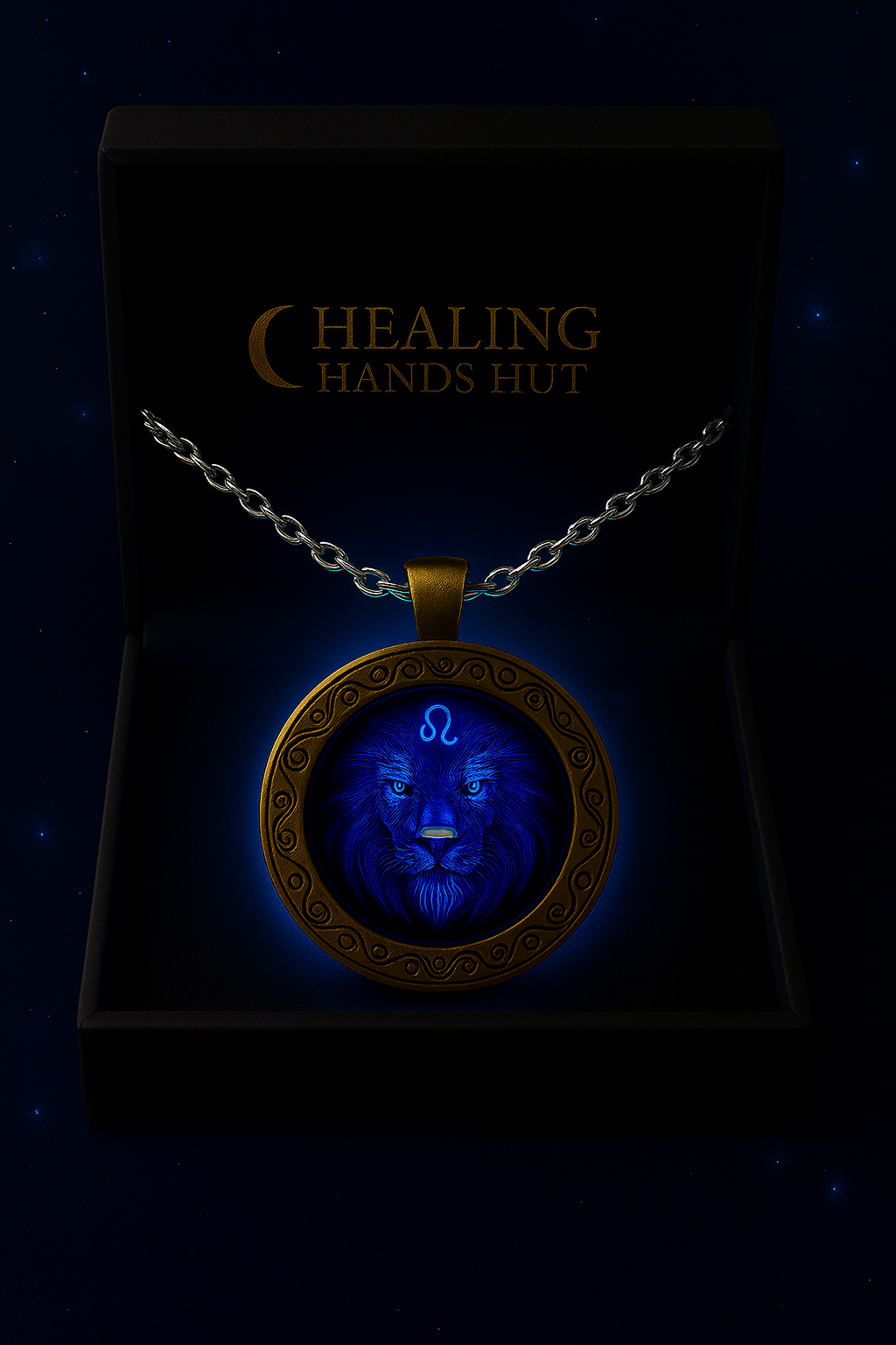 🦁 Leo Celestial Pendant - Mystical Zodiac Necklace