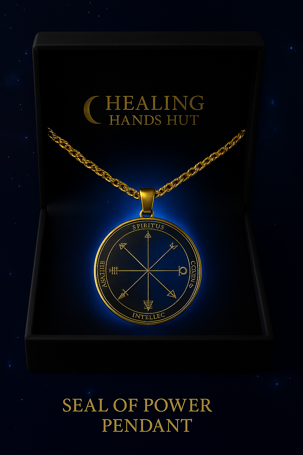 ✨ Healing Hands Hut “Seal of Power Pendant”