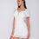 Thumbnail: White Broderie Anglaise Lace Up Front Puff Sleeve Mini Dress