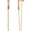 Thumbnail: 925 silver cubic zirconia threader earrings
