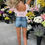 Thumbnail: Pink Crochet Trim Ruffle Sleeve Crop Top