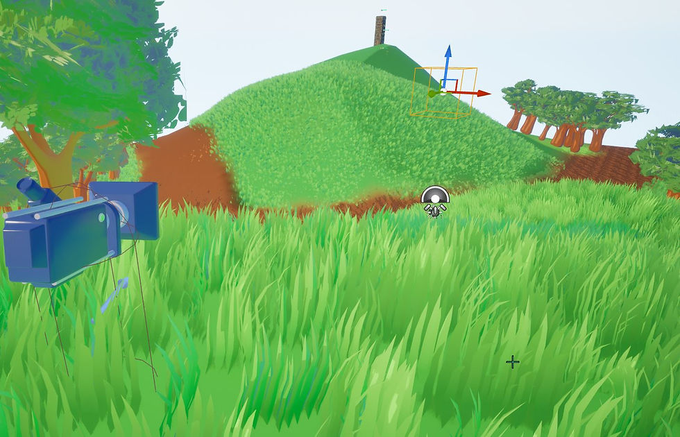 Grass rendered in Unreal