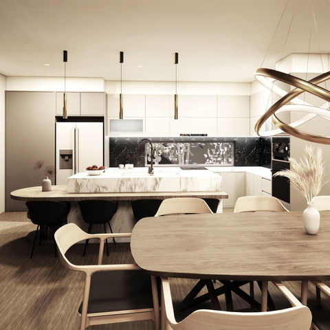 The reinvented mid century kitchen in Lyons in Canberra
