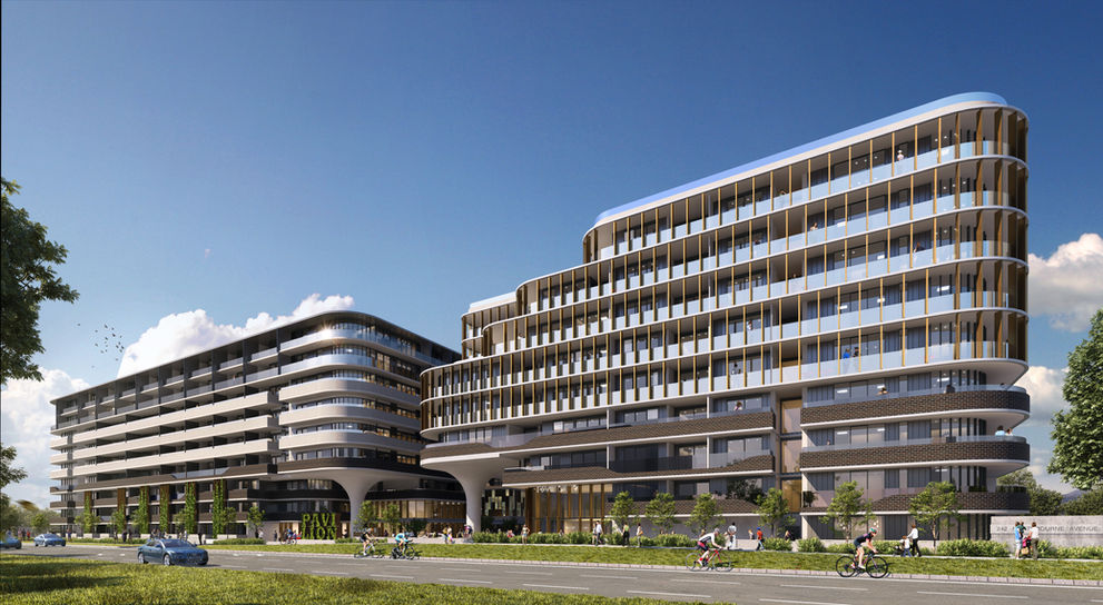 Hotel Pavilion 242 Northbourne Avenue by Vishal Saxena Hyperspace Architecture. Best commercial architects in Canberra. Cotemporary design for hotel and serviced apartments. Mixed use development in Canberra