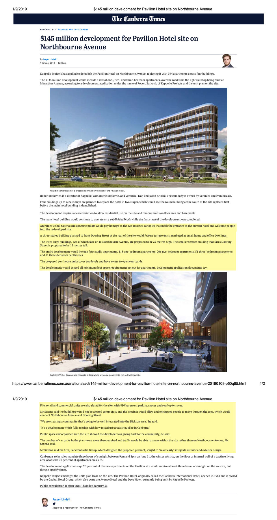 $145 million development for Pavilion Hotel site on Northbourne Avenue-1.jpg