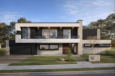 The Pureline House Jumping Creek NSW by Hyperspace Architecture modern house with Heka Hoods, wideformat utzon bricks