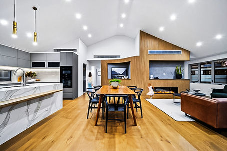 Renovation and Interior Design in Canberra of 7 Ossa Place Lyons - Renovation of classic 70's home into modern classic with high ceilings, excellent interior and natural lighting by Hyperspace Architecture best architects in canberra , sydney