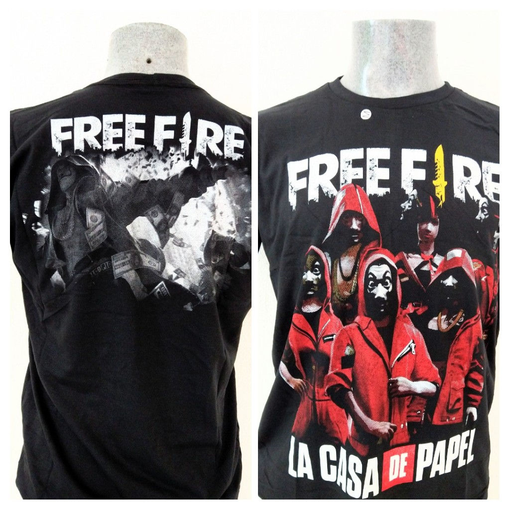 Camiseta Free Fire La Casa de Papel (ref md0149)