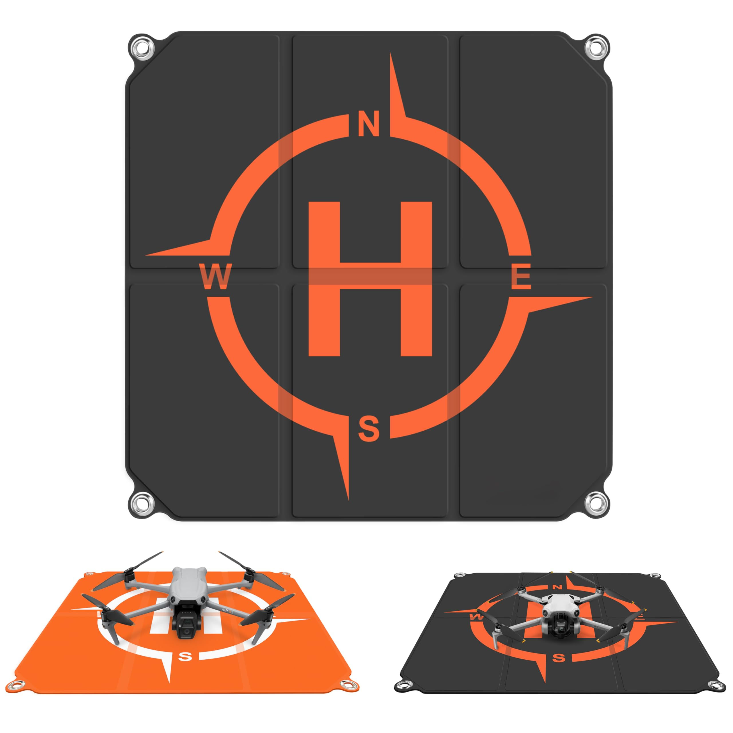 Drone Landing Pad Foldable (2x3 Fast-Fold)(22in/55cm) Double-Sided Waterproof He
