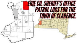 Erie Co. Sheriff's Office Patrol Logs for The Town of Clarence. 10/31 Through 11/06.