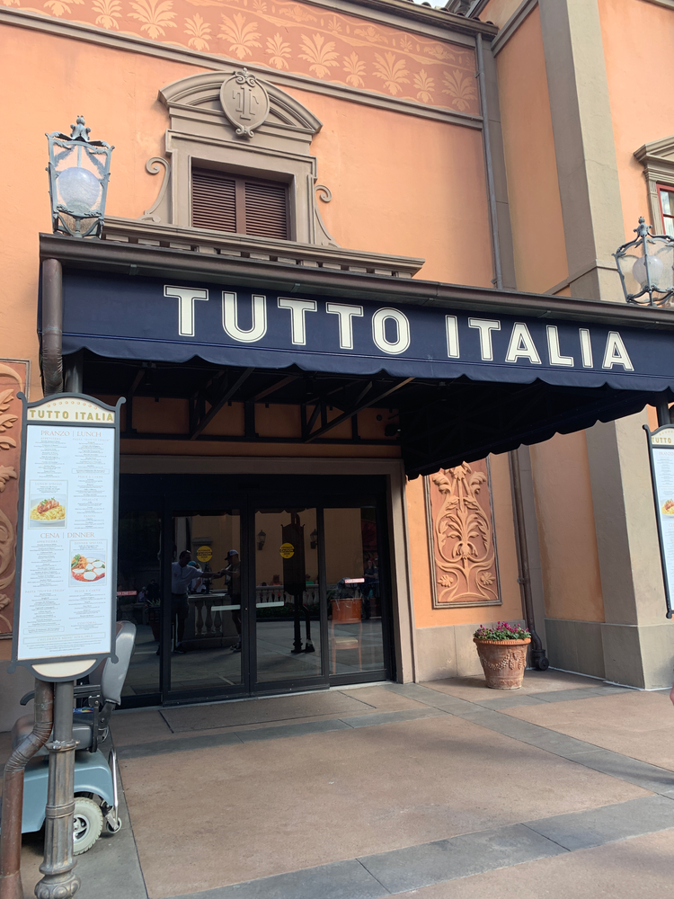 Epcot's tutto Italia restaurant