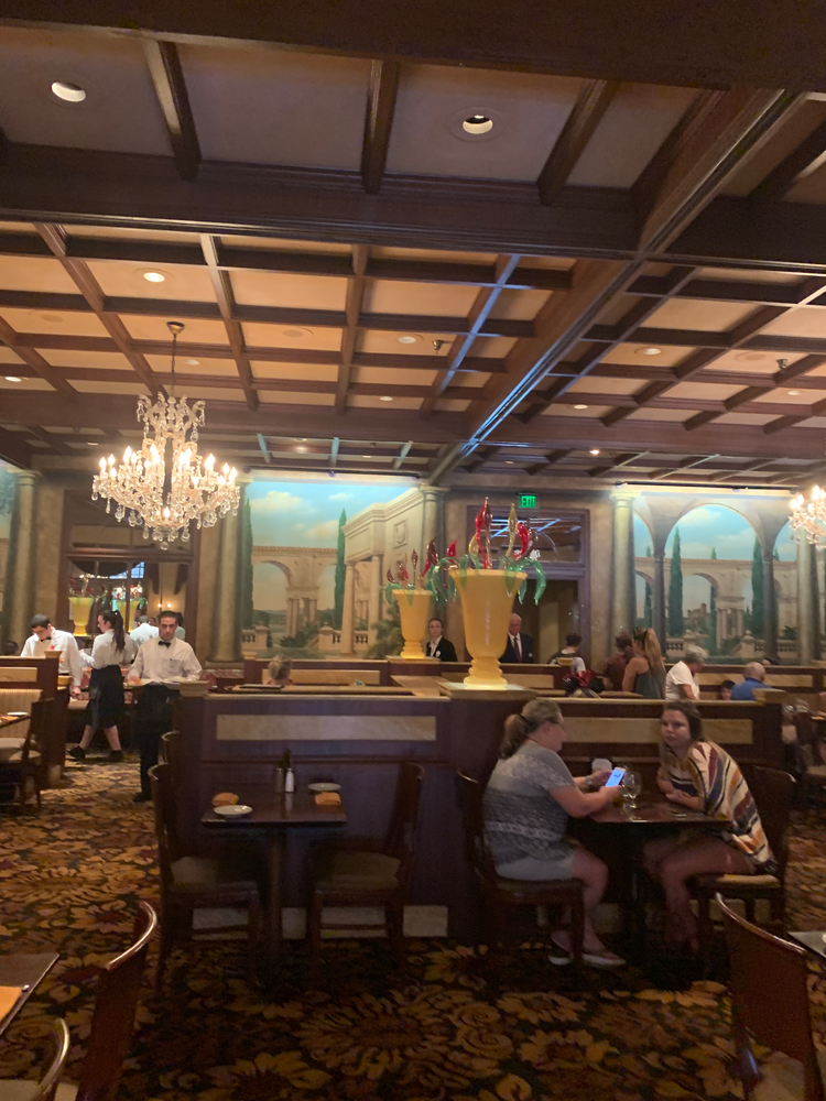 Main dining hall Dining room at Tutto Italia Epcot