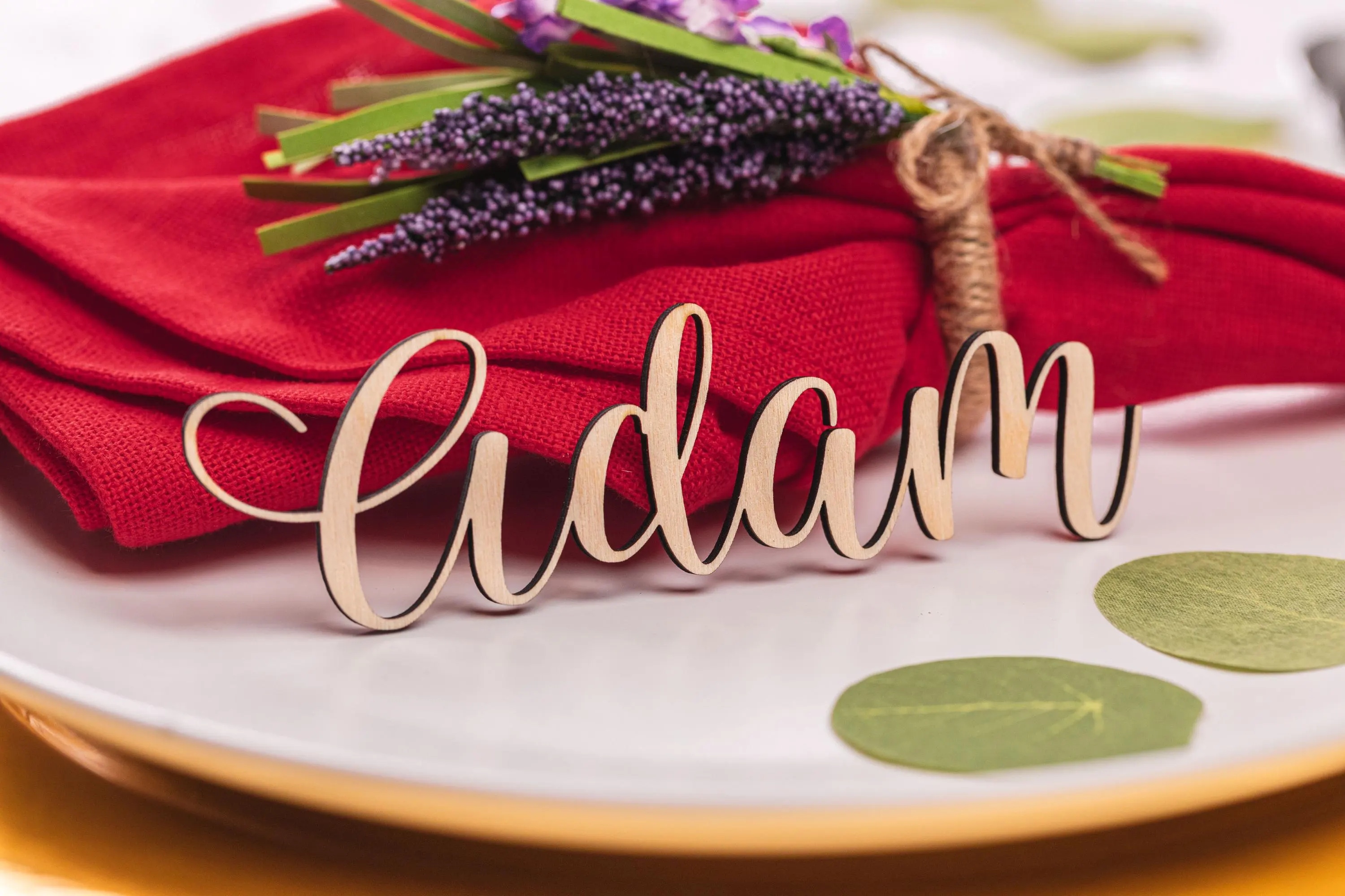 Custom wood name cut out for wedding party, birthday, name plate, laser cut name, Adam