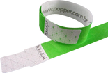Pulseira de Identificação TYVEK verde fluorescente