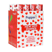 Lança Confetes New Hot Popper Corações Vermelhos Metalizados Display