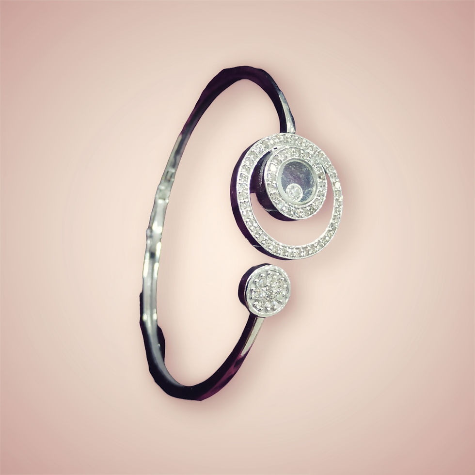 Chopard , Happy diamonds , Happy round, Natural diamond bracelet, fine jewellery_1