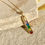 Thumbnail: Necklace 18 Karat Yellow gold, Amethyst, Chalcedony, Carnelian