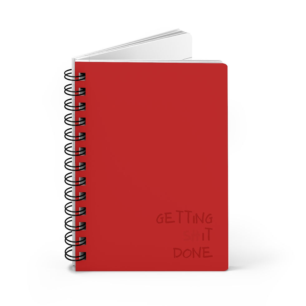 Thumbnail: Getting *It* Done - Spiral Bound Journal (Red)