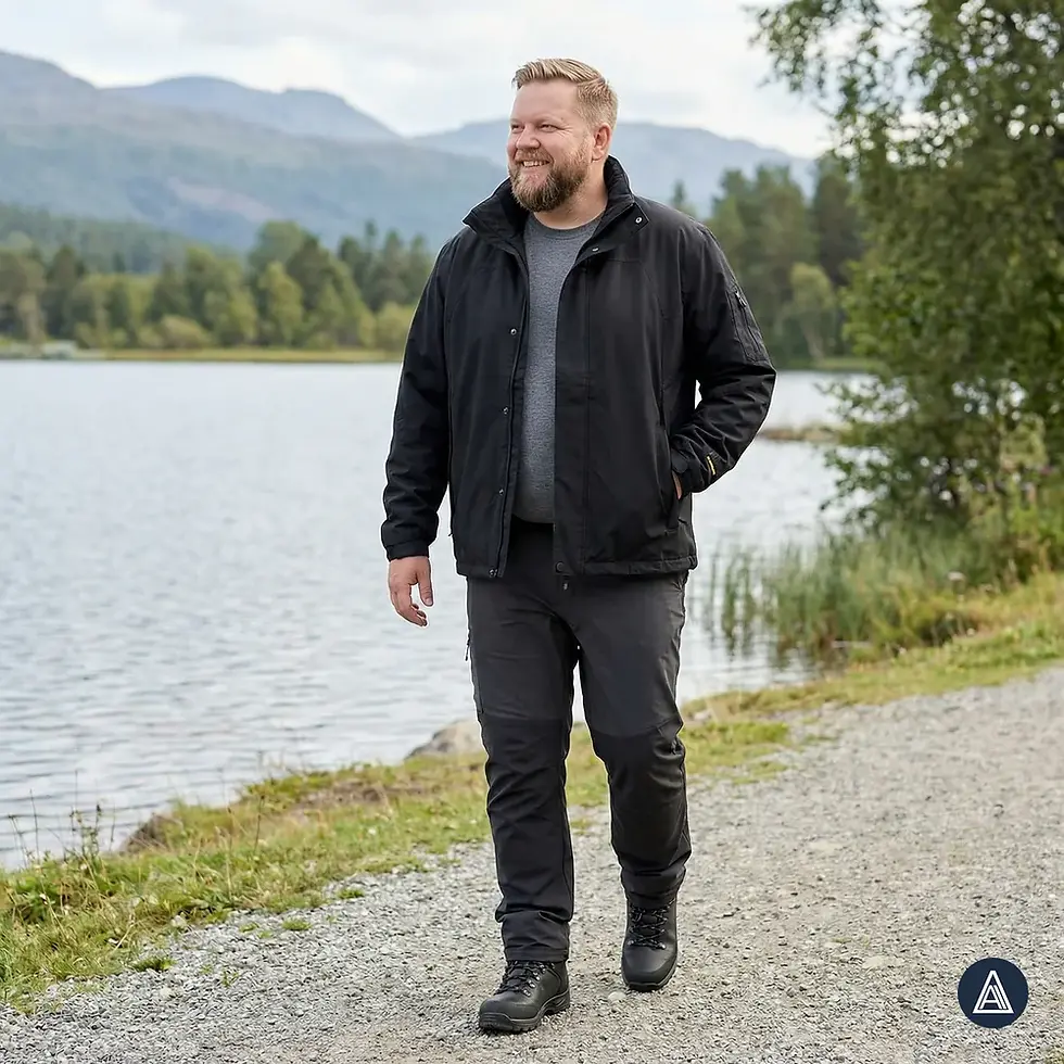 Miniaturbild: ADAMO 164500 3 in 1 Wetterjacke bis 14XL ist die perfekte Wahl für Männer, die eine funktionelle Jacke in Bigsize suchen
