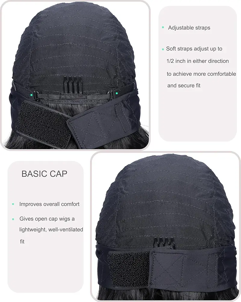 Thumbnail: 14" Black Body Wave Headband Synthetic Wig