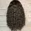 Thumbnail: 24" Black U-Part Water Wave Black HUMAN Wig